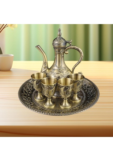 Suntek Şarap Pot Seti Avrupa Çay Yemek Odası Düğün Hediyesi Bronz