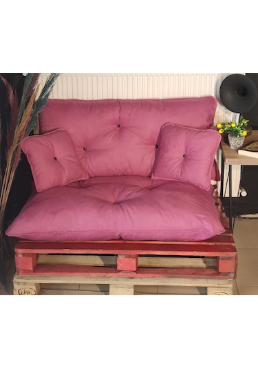 Colormix Moscowa, Yer Minderi, Bahçe Minderi, Balkon Minderi, Minder, 4 Parça Minder, Pembe Minder Pembe