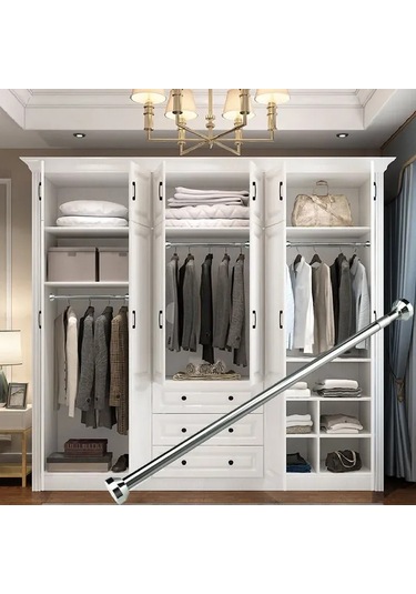 Vkemall Asimetrik Banyo Perde Çubuğu - Tek Sıra, Pürüzsüz Metal Yapı, 50 Cm, Vantuzlu Sabitleme Gümüş