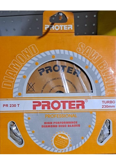 Proter Pr 230 T Turbo Elmas Kesici Testere 230 X 2.4 X 7.0 X 22.23 Mm Proter