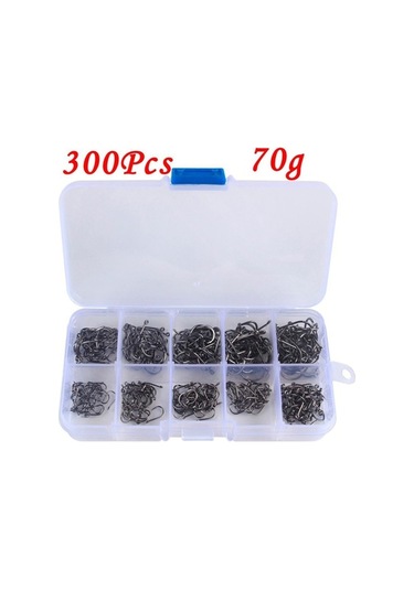 Electric Suntek 300 Adet Tuzlu Su Balıkçılık Kancaları - Yengeç Ve Turna Balığı İçin