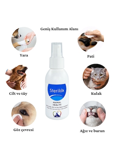 Sterilox Animal Health Yara Ağız Göz Bakım Solüsyonu 100 ML