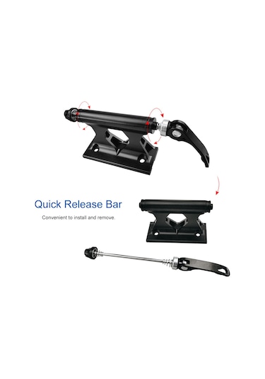 Springsun Bisiklet Taşıma Kıskacı - Hızlı Sökme Özellikli, Alüminyum Alaşım, Mavi