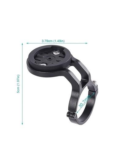 Novahub Alaşım Bisiklet Bilgisayarı Tutucu: Hafif, Dayanıklı, Evrensel Uyumlu - Siyah Siyah, Küçük Tasarım Siyah