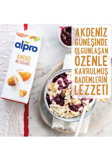 Alpro Şekersiz Badem Sütü 1 L