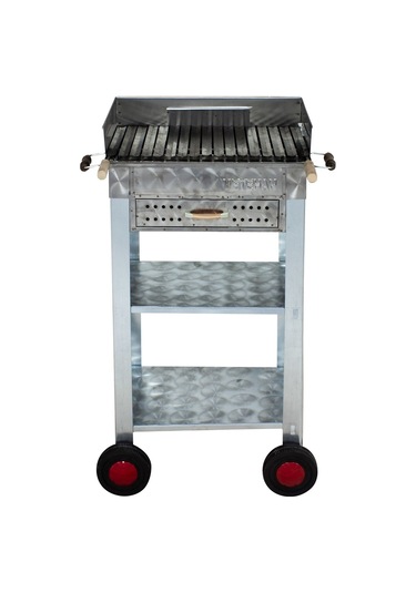 Metehan MTH-97 Pervazlı - Lama Izgaralı - Dört Tekerlekli Mangal