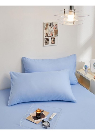 Totem Ranforce Yastık Kılıflı Lastikli Çarşaf Takımı 180 X 200 Battal Boy Mavi