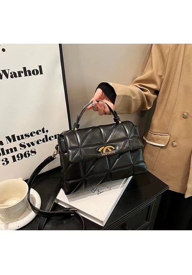 Jzcat Kadın Üst Düzey Çok Yönlü Günlük Sokak Postacı Çantası - Siyah