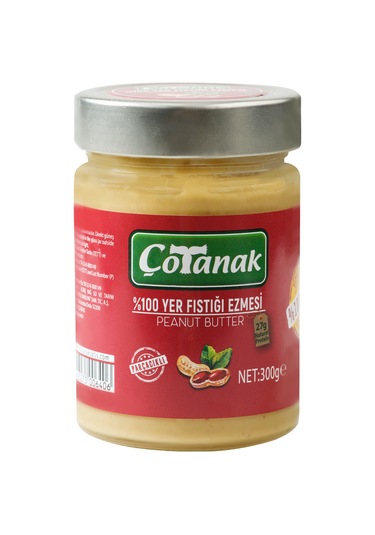 Çotanak Parçacıklı Yer Fıstığı Ezmesi 300 G