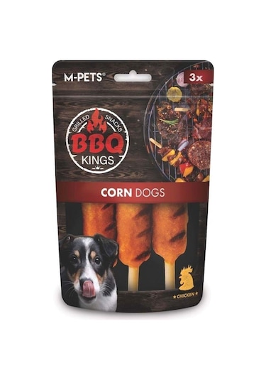 M-pets Bbq Kings Corn Tavuklu Köpek Ödül Maması 90 Gr
