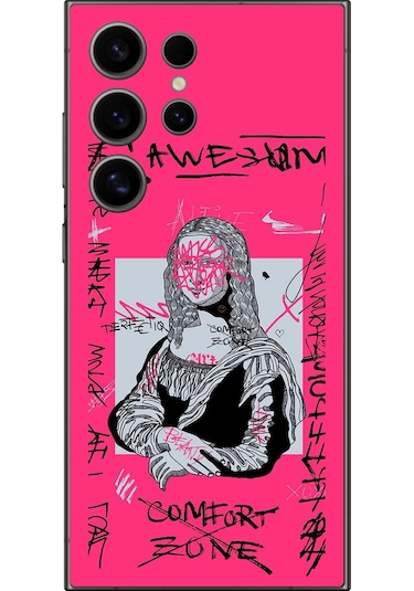 Samsung Galaxy S24 Ultra Uyumlu Şeffaf Kılıf Graffiti 1 Tasarımlı