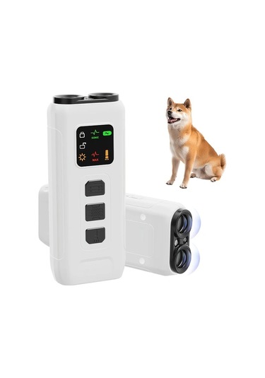 Willowhaven Beyaz Ultimate Dog Trainer: 3x Sonic, 33ft Menzil, Şarj Edilebilir İnsancıl Havlama Kontrol Cihazı