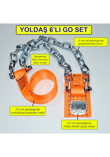 Yoldaş Takmatik Go Set Kar Zinciri Takmatik Zincir Kar Paleti