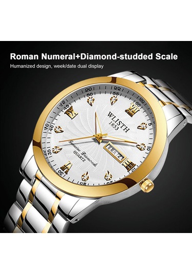 Yunboo Wlısth Q351 Kadın Kol Saati - Paslanmaz Çelik Kordon, 30m Su Geçirmez, Akıllı Gündem/tarih Gösterimi, Akşam Görünürlüğü, Zirve Kol Saati Çok Renkli