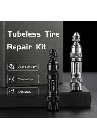 Cyclıngbox - Tubeless Bisiklet Lastiği Tamir Kiti Ultralight Vakum Y19489b Siyah