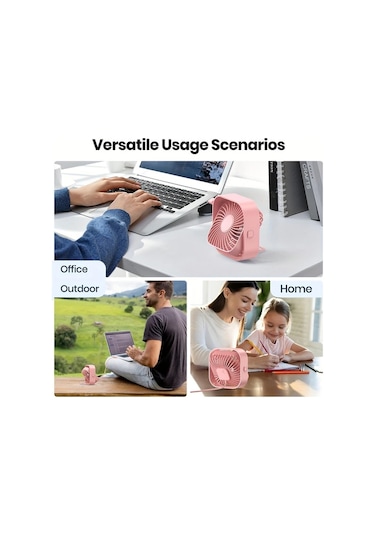 Boatshop1 Topk K51 Siyah Mini Usb Masa Fanı Fırçasız Motor Sessiz Yüksek Hava Akışı Şık Tasarım Yatak Odası Rv Ventilasyon Pilsiz