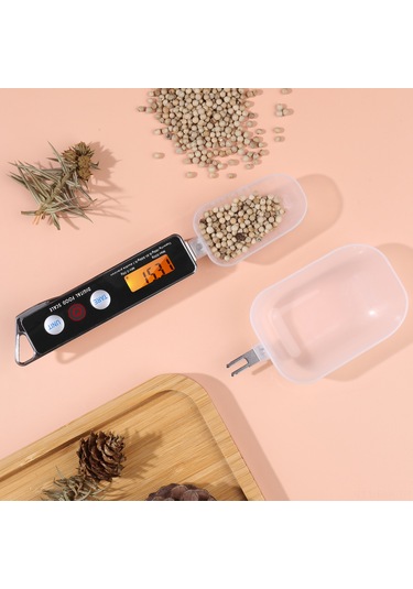 Xindoker Ev Kullanıma Dijital Ölçü Kaşığı, 0.05-500g Hassas Ağırlık Ölçümü, 30ml+80ml Bölmeli, Kahve/pastane Malzemeleri İçin, Siyah Pil Dahil Değil Siyah