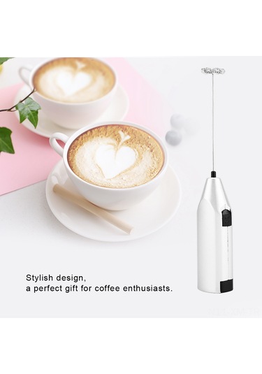 Ximistore9 El Tipi Elektrikli Çırpıcı: Çay Kahve Süt Köpürtücü, Yumurta Çorba Sos Çırpma Aleti Gümüş Gümüş