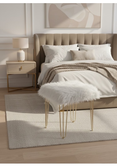 Sergama Bench Sandalye Beyaz