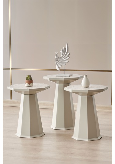 Elegance Sehpa,tekli Sehpa,yan Sehpa,zigon Sehpa - Kumtaşı Açık Bej & Traverten Desenli Kumtaşı Açık Bej & Traverten Açık Bej Desenli Tabla