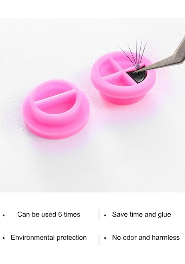 Teltree 100 Adet Kirpik Uzatma Yapıştırıcı Kabı - Çift Taraflı, Pratik Ve Dayanıklı