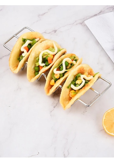 Lunext Taco Ve Hot Dog İçin Stand Daliği Tutucu 447331171 Gümüş