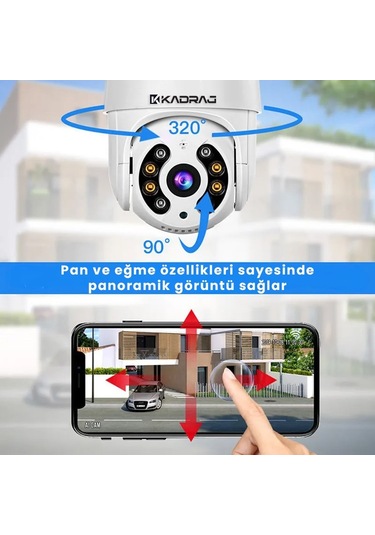 4mp 2k Ip Speed Dome Kamera - Akıllı Takip, Ptz, Gece Görüşlü, Ka