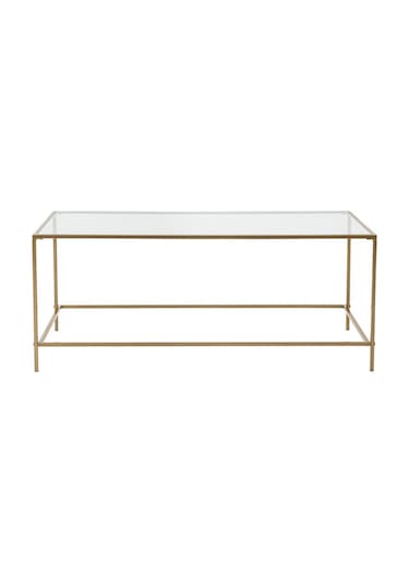 Flores Gold Metal Orta Sehpa