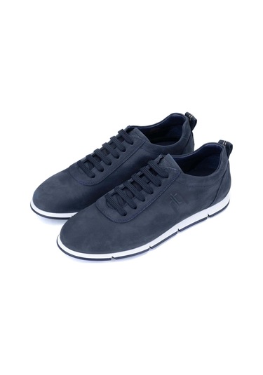 Tamer Tanca Erkek Hakiki Deri Lacivert Nubuk Casual Ayakkabı 128 241339 Erk Ayk Y24 Lacı Nbk Lacivert
