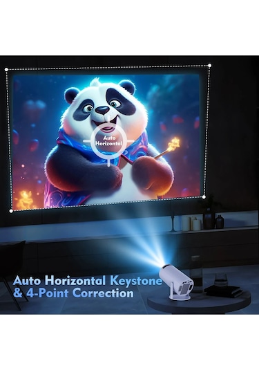 1280 720p Akıllı Wıfı Projektörü Taşınabilir Bluetooth Tv Ev Sineması Hdmı Android Mini Projektör,
