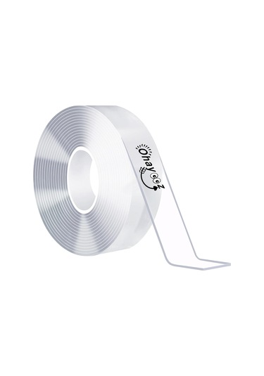 Güçlü Çift Taraflı Bant Çıkarılabilir 10ft, Açık Yapışkan Yapışkan Nano Bant Asılı Resim İçin