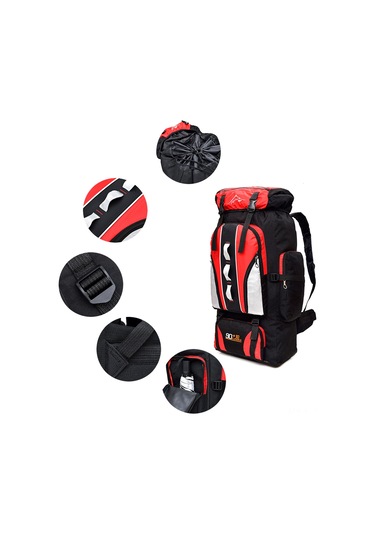 Dianziye Büyük Kapasiteli 100l Su Geçirmez Sırt Çantası - Outdoor Ve Seyahat İçin 111 Karakter Çok Renkli