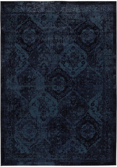 Eskitme Halı, Koyu Mavi, 133x195 Cm