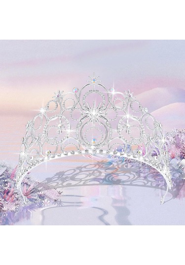 Dofolink Prenses Taçlığı - Yetenekli Toprak Ve Parlak Rhine Kristalleri İle Takılmış, Düğün, Doğum Günü Ve Özel Anlar İçin Pırıl Pırıl Prenses Tığlığı E