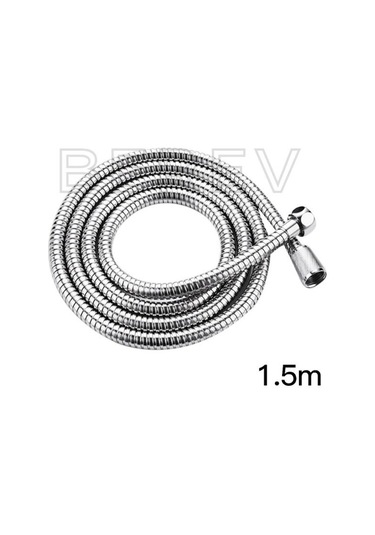 3 Fonksiyonlu Start Stop Tuşlu Filtreli Basınçlı Masaj Etkili Duş Başlığı Krom Hortum Ve Mafsal Set Siyah - Krom