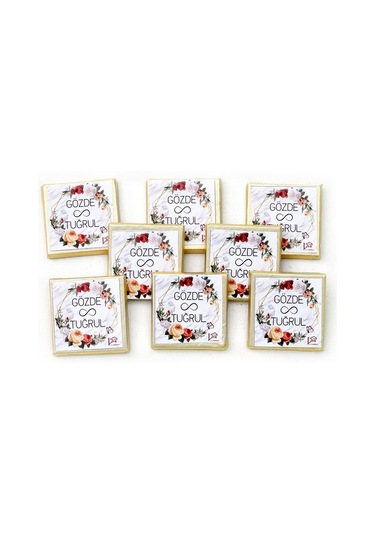 İsimli Nikah Çikolatası Dökme 170 Adet Napoliten Çikolata