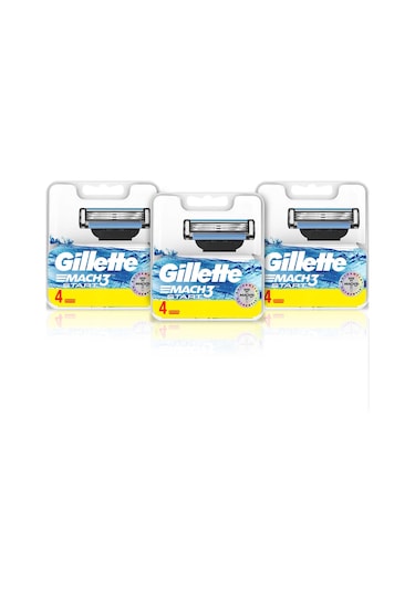 Gillette Mach3 Start Yedek Tıraş Bıçağı 3 x 4'lü