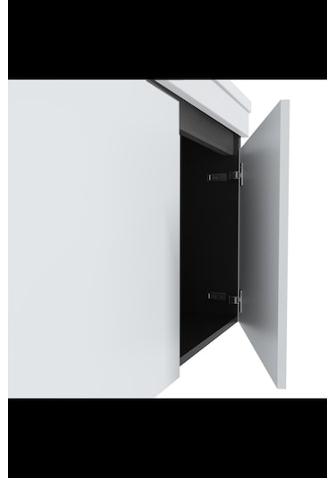 Teta Home Tokyo 80 Cm Mdf Banyo Dolabı Seti Antrasit - Beyaz