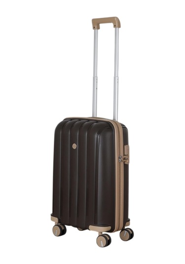 Mçs Polipropilen Valiz V305 55 Cm S18y10003355 11161 Acı Kahve/şampanya