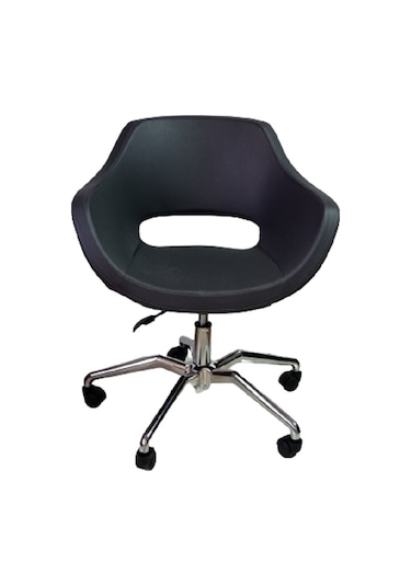 Ofis Koltuğu Döküm Süngerli Antrasit Suni Deri Örümcek Yıldız Aya