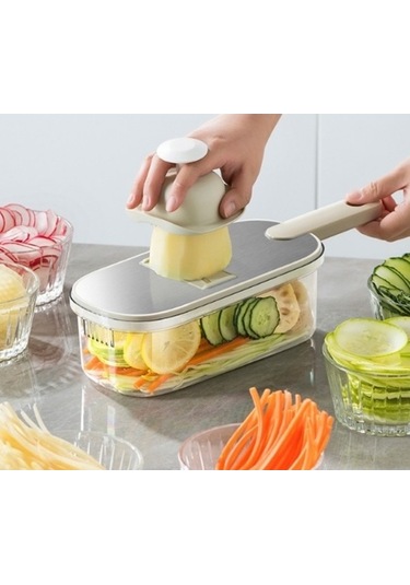 Wondernest Sebze Patates Paslanmaz Parçalayıcı, Lichen Kesici, Mat Çelik Wh Gri