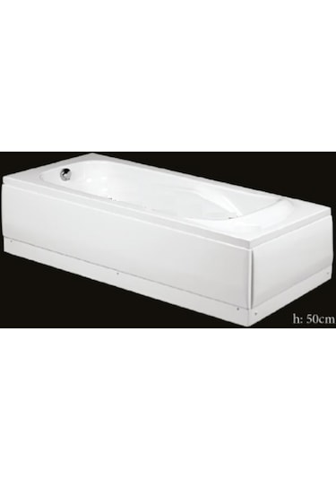 Alika 180 x 80 CM Dikdörtgen Panelli Düz Oturmasız Küvet