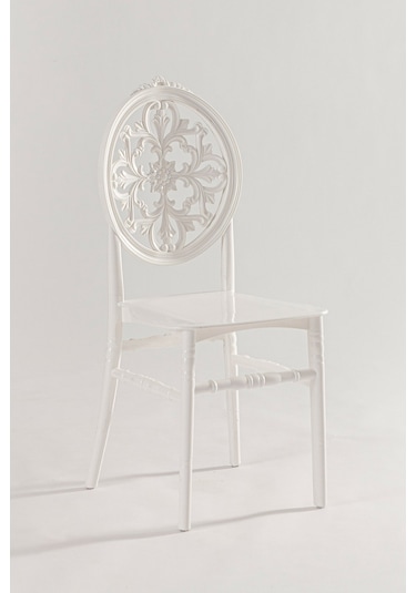 2 Adet Venüs Beyaz Pratik Sandalye / Balkon Bahçe Mutfak