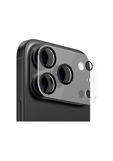 Buff Apple Uyumlu iPhone 17 Pro Şeffaf Kamera Lens Koruyucu Şeffaf