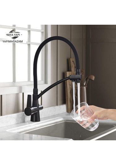 Fleko Arneta Arıtmalı Mutfak Için Batarya Siyah Renk Siyah