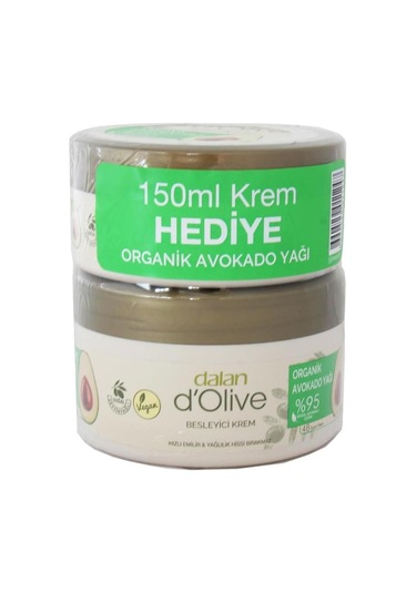 Dalan D Olive Organik Avokado Yağı Besleyici Krem 250 Ml + 150 Ml
