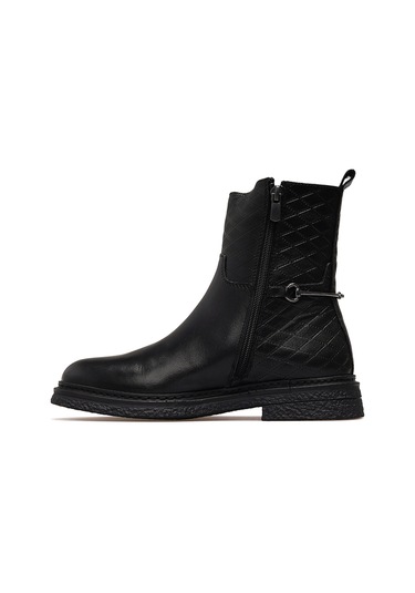 Mammamia Kadın Hakiki Deri Casual Günlük Bot 25k D25kb-8585 Z Siyah Siyah