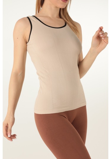 Gigotto Kadın Seamless Fitilli Atlet 001