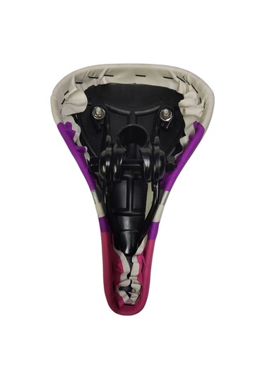 Sarissa Kız Çocuk Bisiklet Selesi 16-20 Jant Uyumlu Çiçek Desenli Beyaz Pembe Lila Renk Beyaz - Pembe