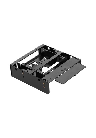 Xiyyadms Olmaster Mr-8801 5.25" Kasa Öğesi, 3 Adet 2.5" Veya 2 Adet 2.5"+1 Adet 3.5" Sabit Diski Tutabilir, 7-15mm Hdd Desteği, Hızlı Kurulum, Siyah Plastik Disk Rafı